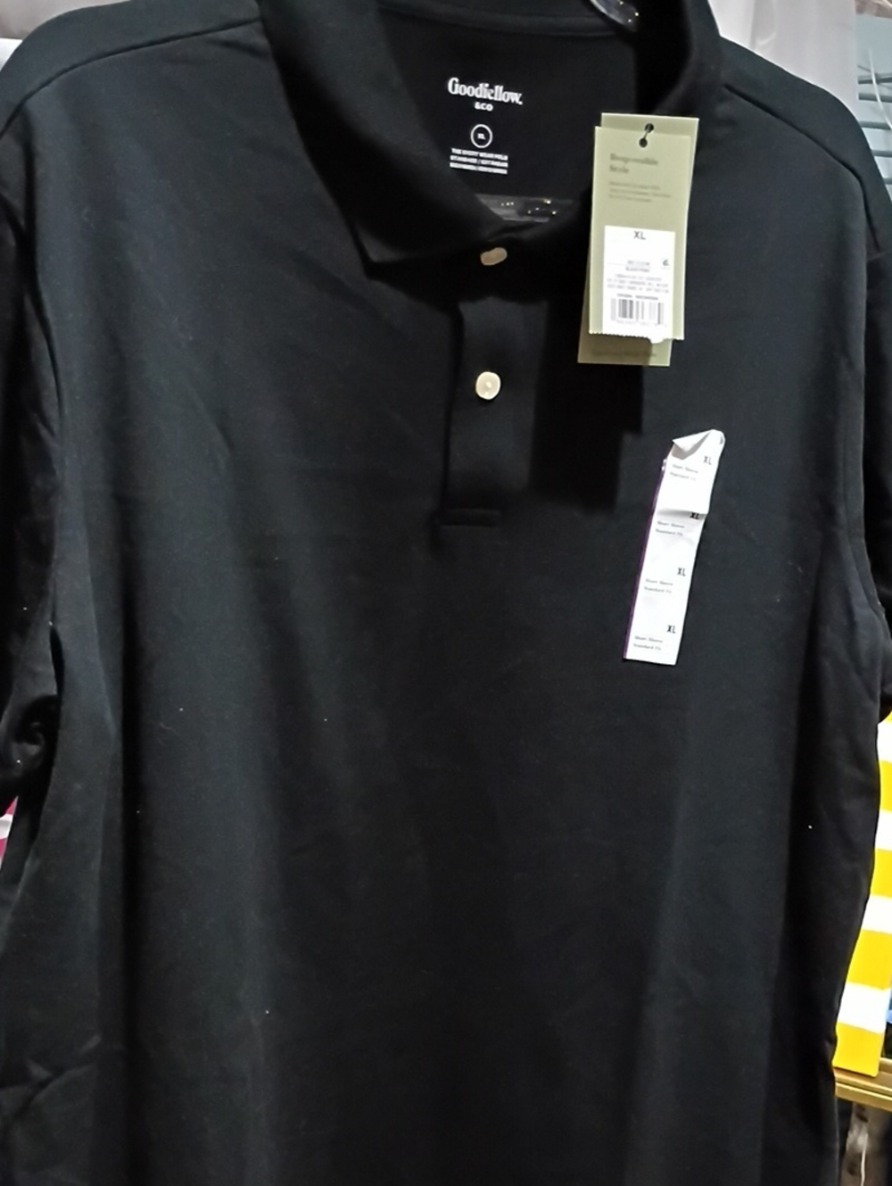 Goodfellow & Co Black Men’s Polo with Button Placket